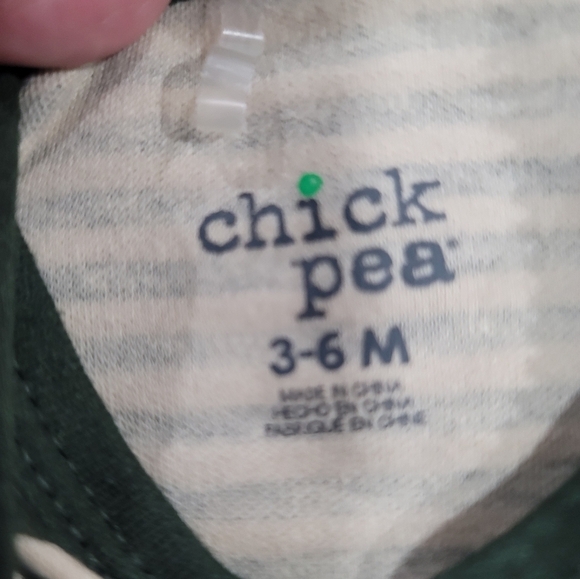 Chick Pea 3 Piece Green Baby's Outfit, 3-6 Months - Picture 4 of 5